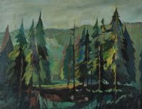 TOLLYMORE FOREST by David Crone RHA RUA at Ross's Online Art Auctions